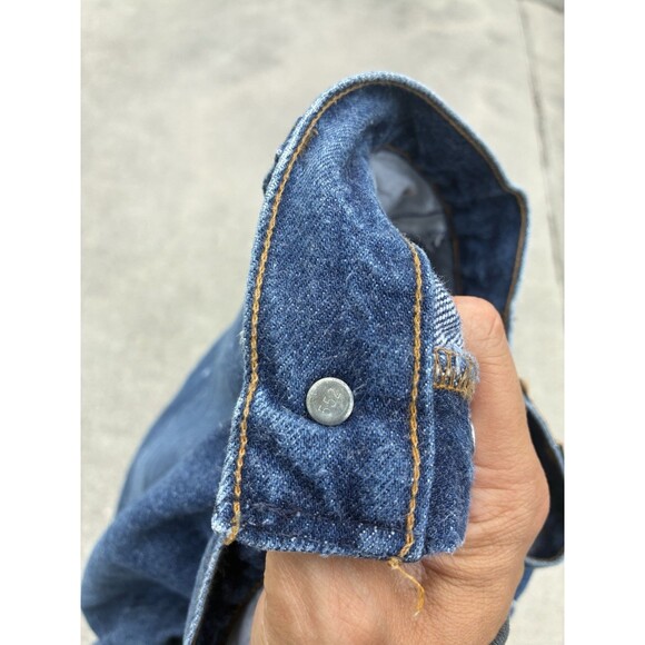 Vintage 80s Levis 501xx Jeans Mens 30x32 Button Fly USA Made Dark Wash Indigo - Picture 6 of 16